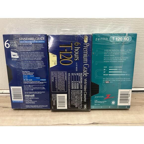 Blank VHS Video Tapes Bundle of 3 - Picture 2 of 2